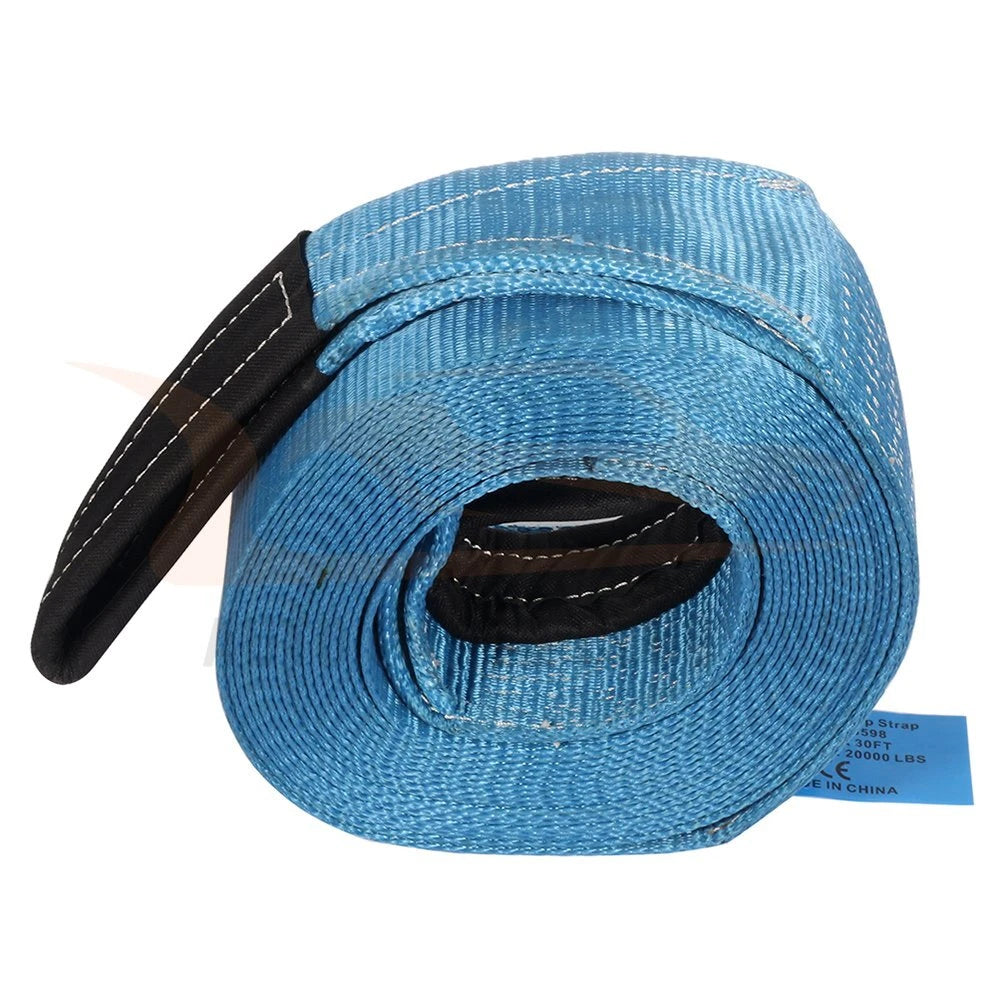 Pair Heavy Duty Tow Loop Straps for UTV Off Road (4" x 30')