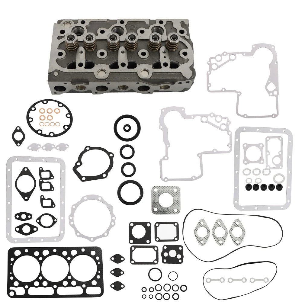Complete Cylinder Head with Valves & Gasket Set for Kubota D950 D850