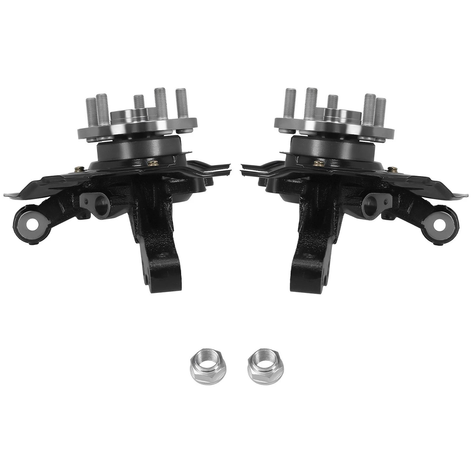 Pair Front Wheel Bearing & Hub Assembly with Knuckle for Toyota Matrix (2003–2013)