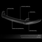 Front Bumper Lip Splitter Chin Spoiler Body Kit for Ford Mustang (2015–2017)