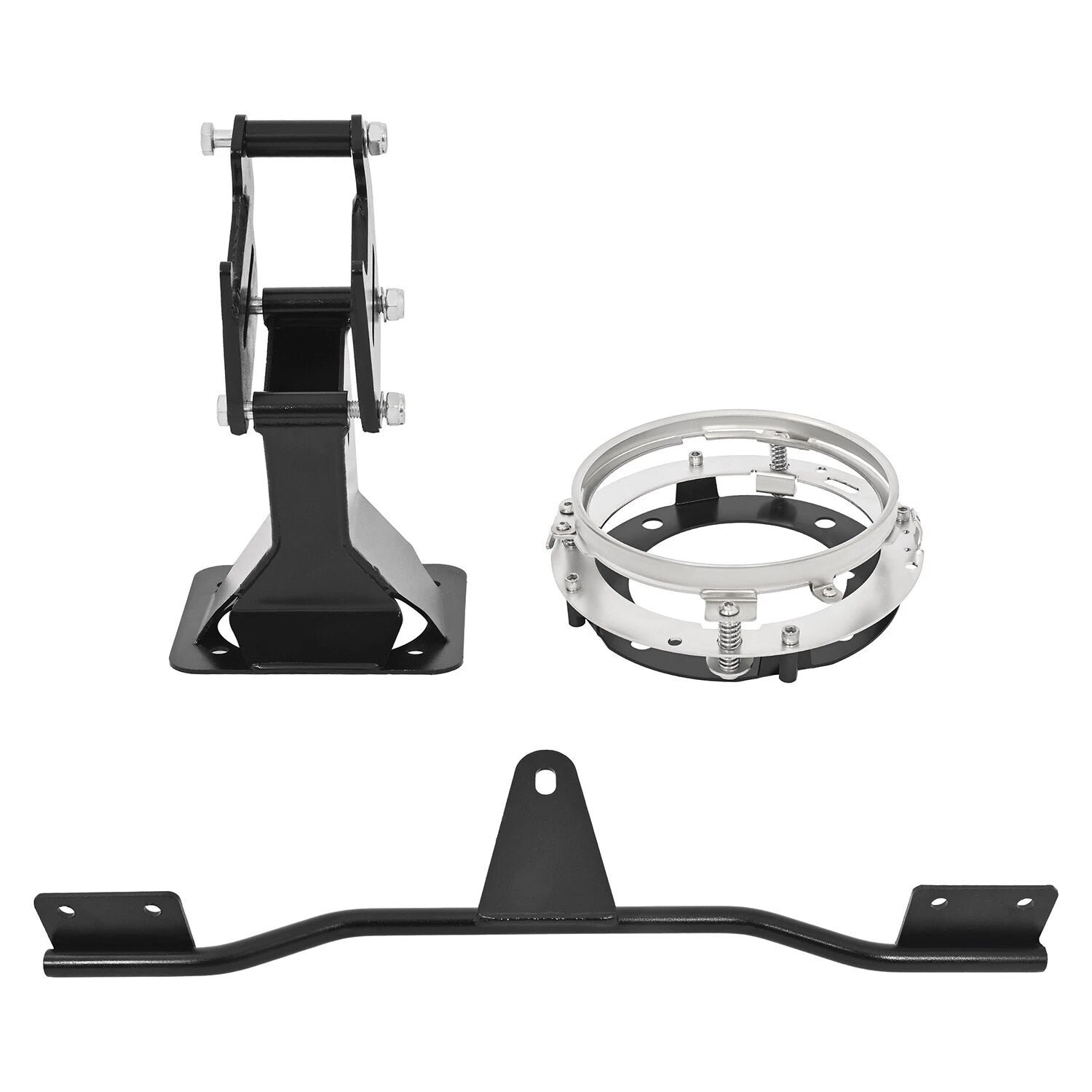 Black Steel Fairing Kit Headlight Mount for Harley Dyna (2006–2017)