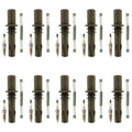 Set of 10 NGK Laser Platinum Spark Plugs & Coil Boots for F-250 F-350 (2003–2007)