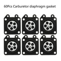60Pcs Carburetor Diaphragm Gasket for Walbro 95-526-9, 95-526-9-8, 95-526