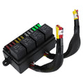 4 x 40A Relay & 12 Fuses Pre-Wired Fuse Relay Box for Car Marine Boat