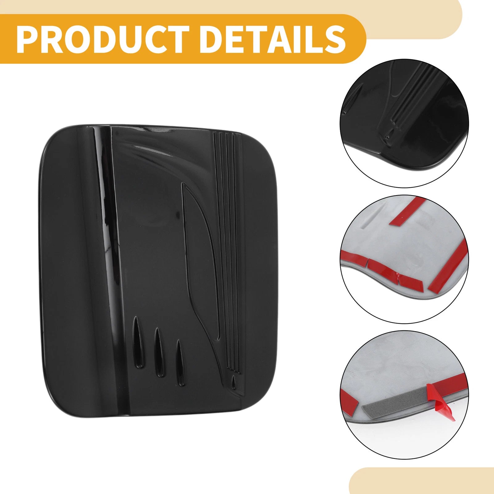 Fuel Tank Door Cap for Toyota Sienna (2022–2025) Glossy Black