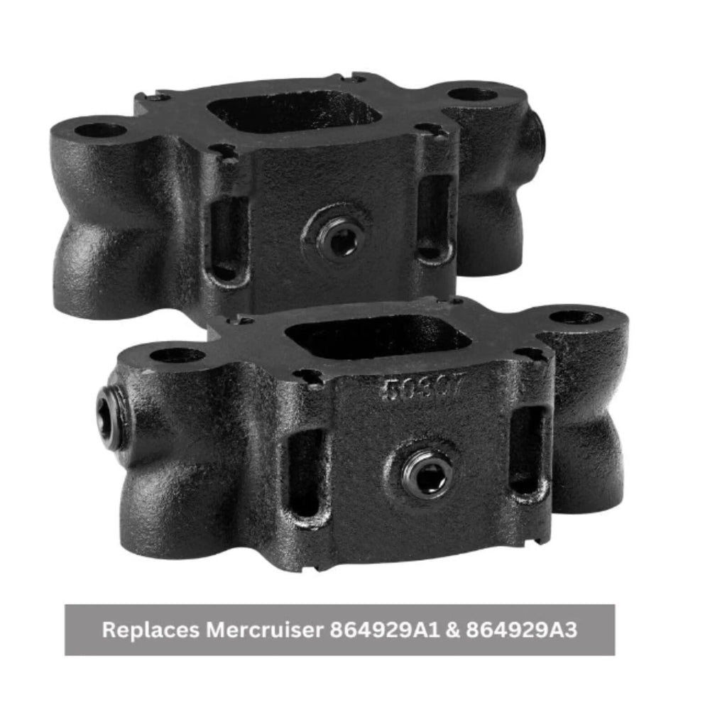 3 Inch Exhaust Spacer Kit for Mercruiser (Replaces 864929A3, 864929A1)