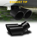Exhaust Pipe Tail Muffler Tip for Car (Replace Kit, Black)