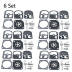 6X Carburetor Repair Kit for Zama RB-3, C1S-H2A, Homelite 330