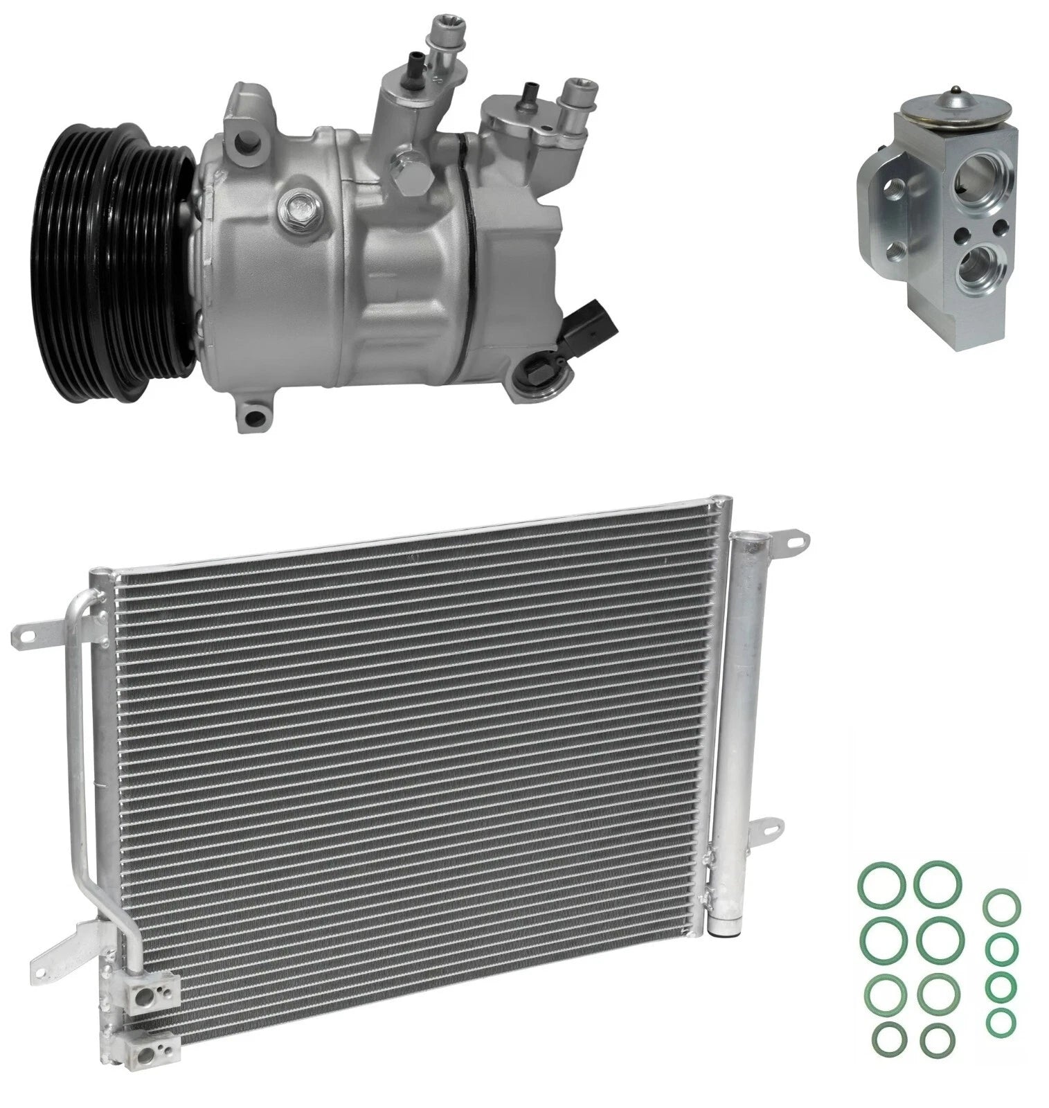 AC Compressor Kit With Condenser for Volkswagen Beetle 2.5L (2013–2013)
