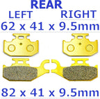 MC Front Rear Brake Pads for Can Am Commander Max 800R 2016–2020