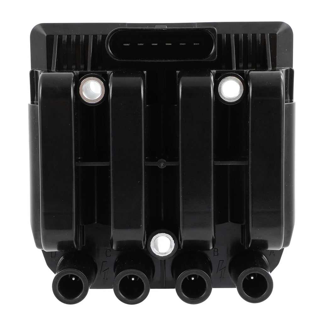 Ignition Coil & 4 Spark Plugs & 4 Wires for Volkswagen Jetta Beetle Golf (2000–2005)