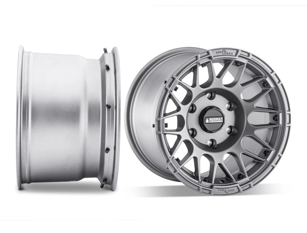 7" Matte Titanium Hellfire Wheels for Assault Industries (2015–2023)
