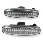 Clear LED Sequential Side Marker Lights for Infiniti EX25 M35 Q60 Q70 QX50 (2008-2020)