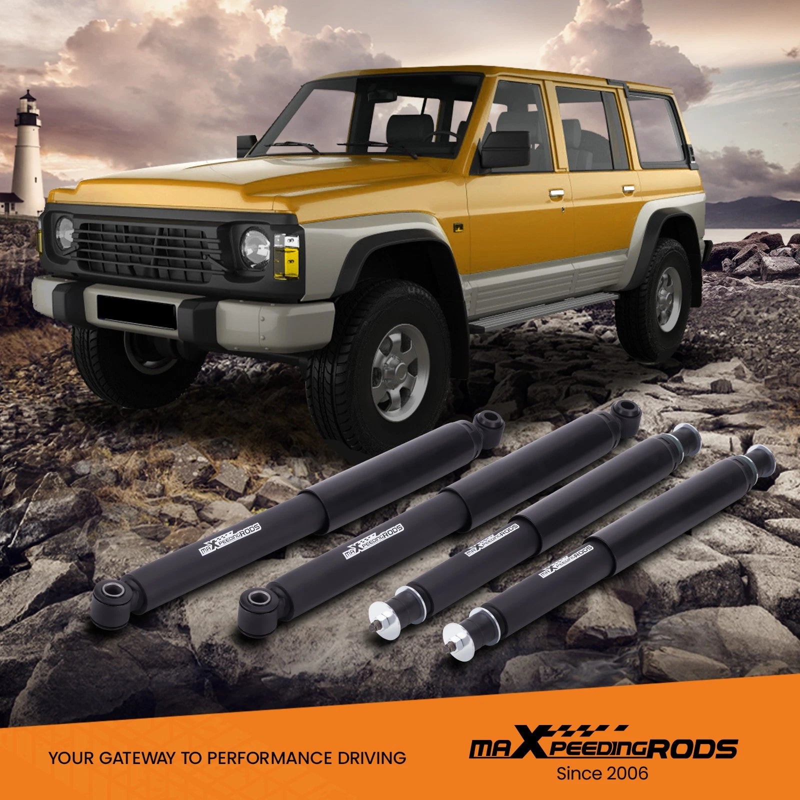 2" Lift Kit for Nissan Patrol GQ Y60 GU Y61 (1988–2016) Absorbers Coil Springs