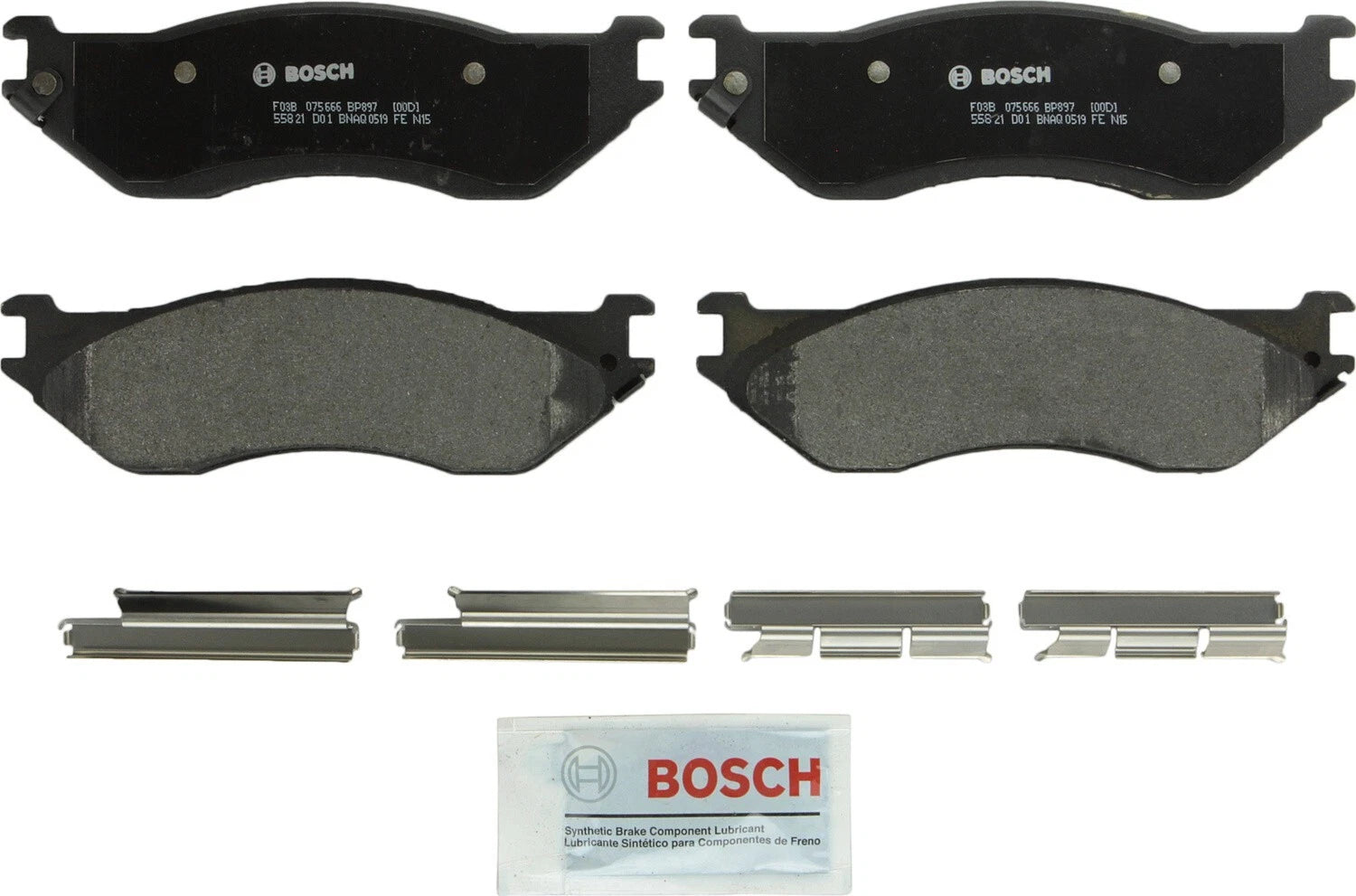 Front Brake Kit 336mm Disc Rotors & Bosch Pads for Dodge Ram 1500 (2002–2003)