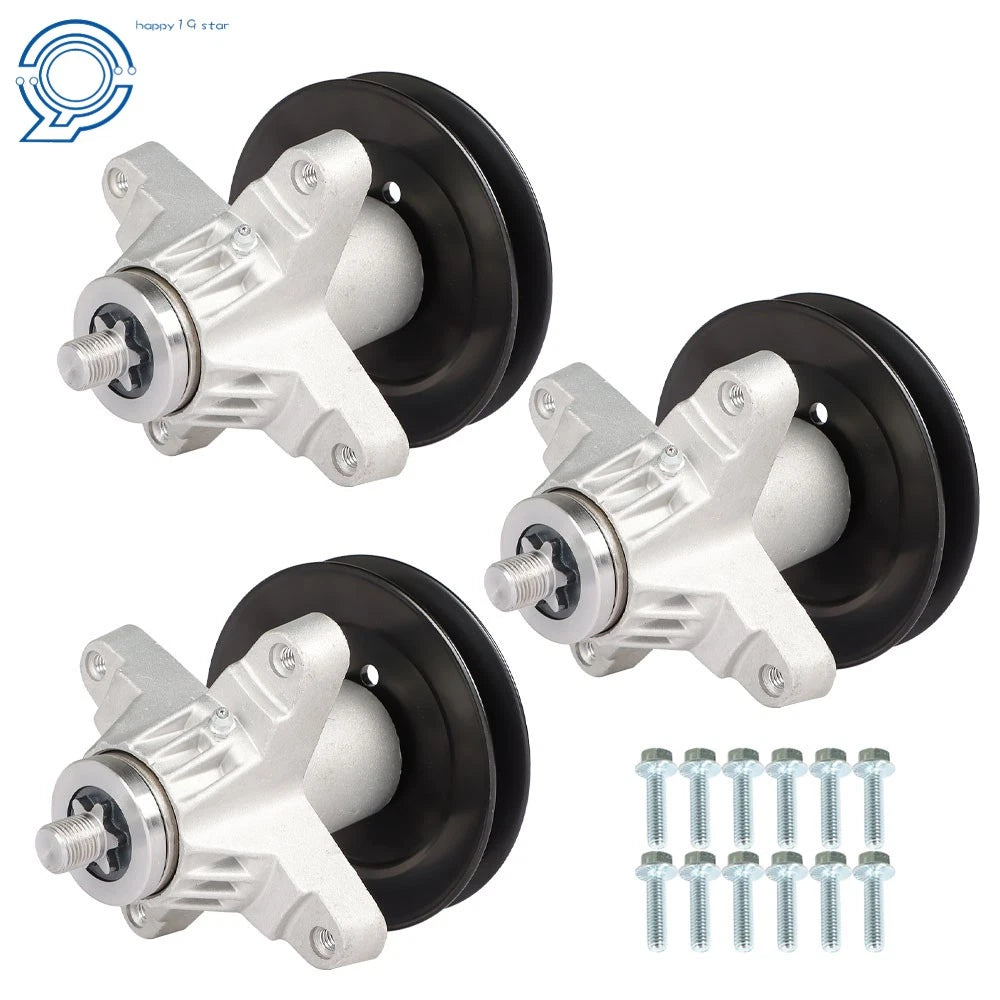 Set of 3 Spindle Assembly for Cub Cadet MTD Troy Bilt (50-54)