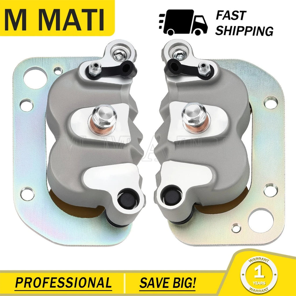 Front Brake Calipers & Pads for Polaris Ranger 500 570 700 XP (2008–2022)