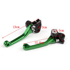 Pivot Brake Clutch Levers for Kawasaki KX65 KX85 KX250 KX250F KX125 (2004) Green