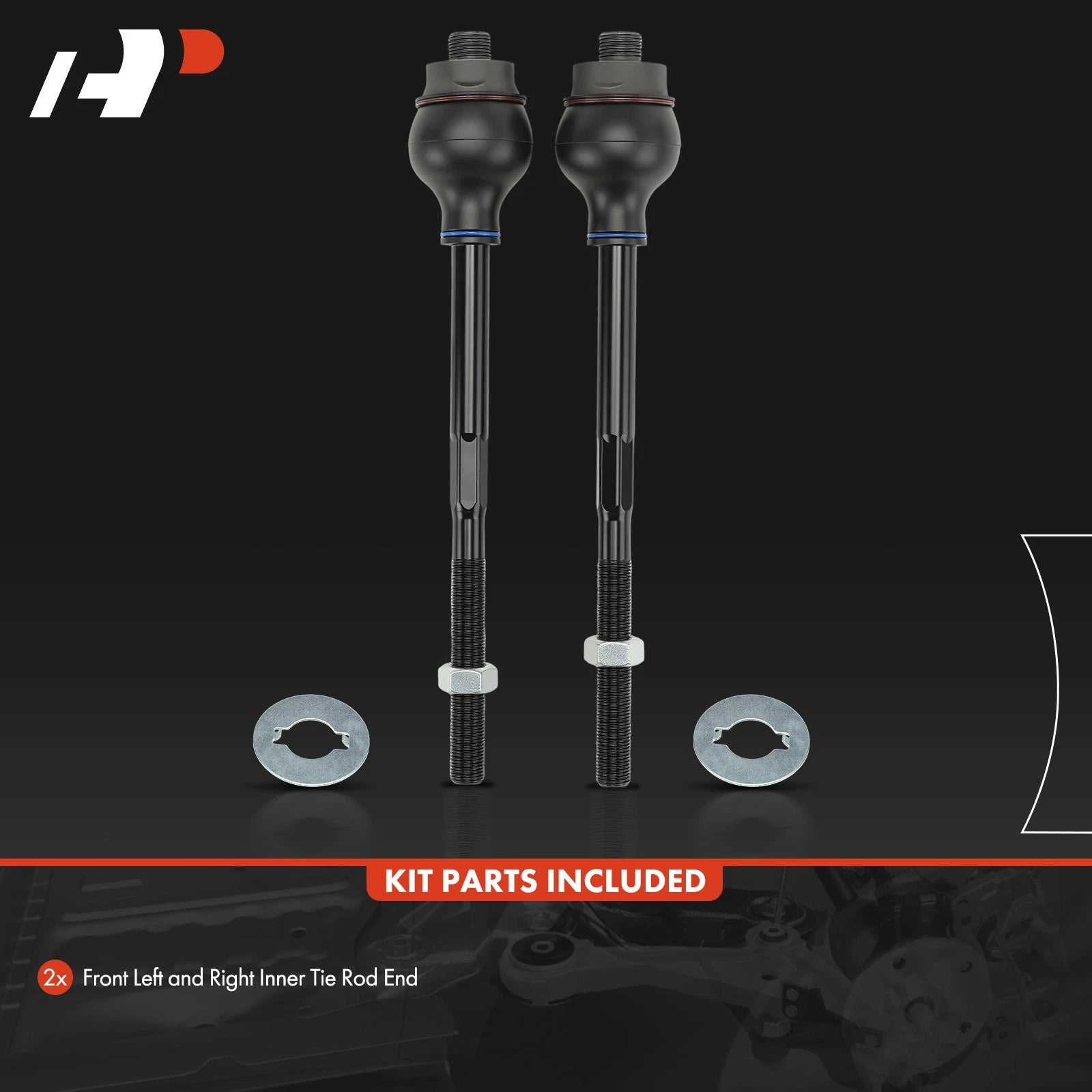 2X Front Inner Tie Rod End for Chevy Silverado GMC Sierra 2500HD (2011–2025)