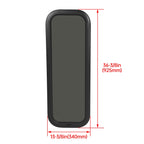Black Screen RV Window 12" X 35" with Trim Ring (Universal)