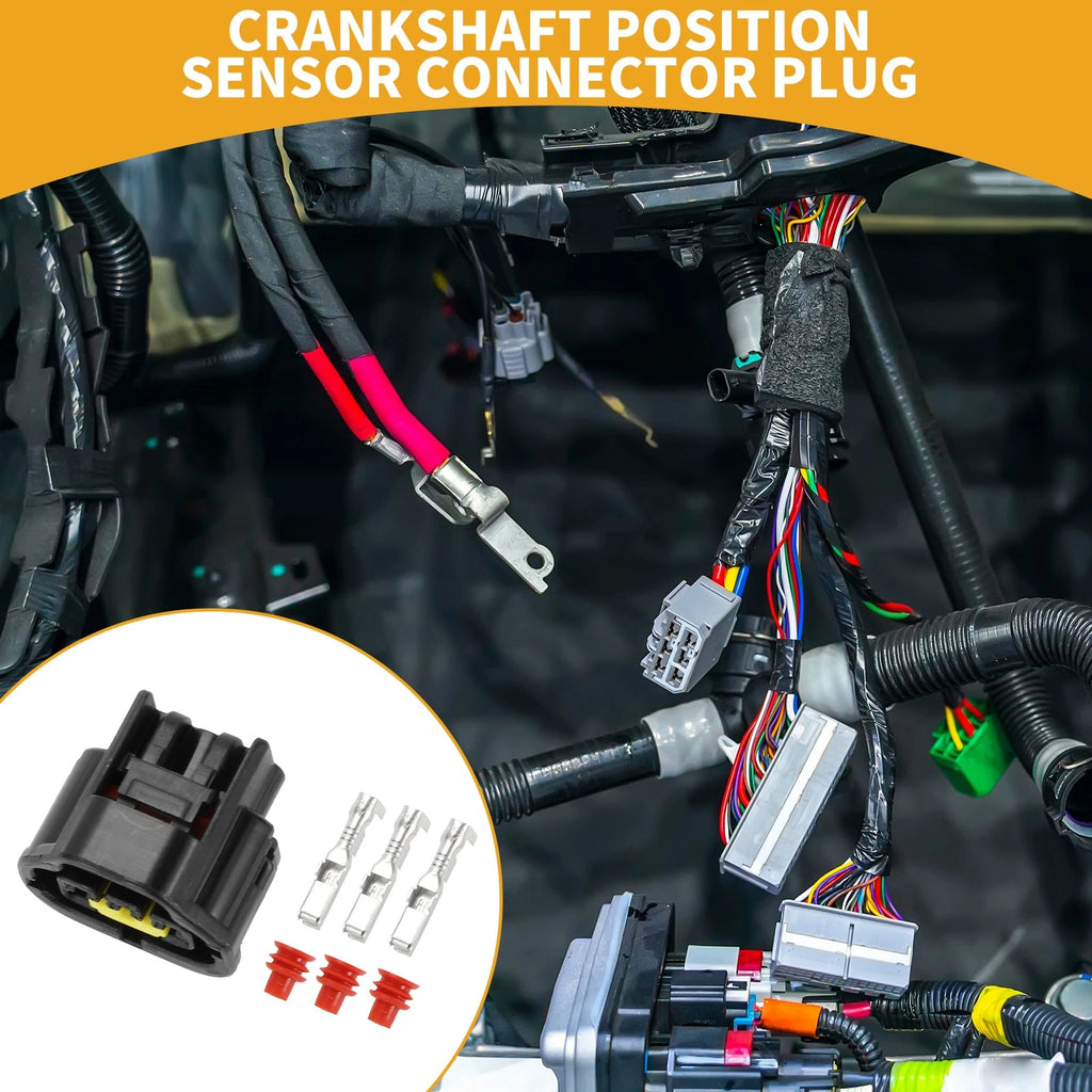3 Pin Crankshaft Position Sensor Connector Plug for Toyota 