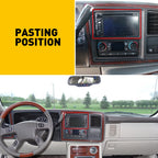 Navigation Radio Button Repair Decal Stickers for Cadillac (2003–2006)