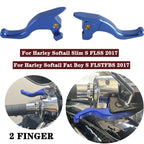 5.1'' Hand Brake Clutch Levers for Harley Softail Fat Boy FLSTFBS FLSS