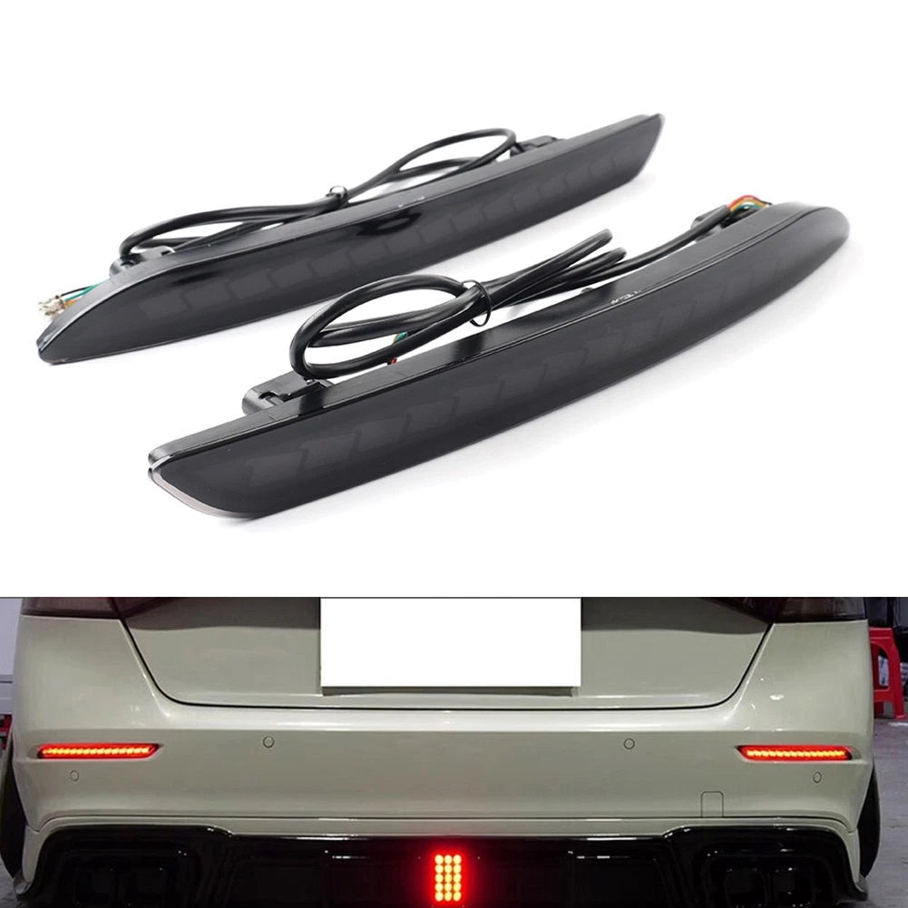 Rear Bumper DRL Turn Signal Brake Lamp Smoked Black for Honda Accord (2023–2024)