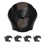 Quarter Headlight Fairing Windscreen for Harley Sportster Dyna (39mm Clamps)