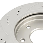 Drilled & Slotted Front Brake Rotors for Nissan Armada 2005–Titan 2005–2007 (2PC)