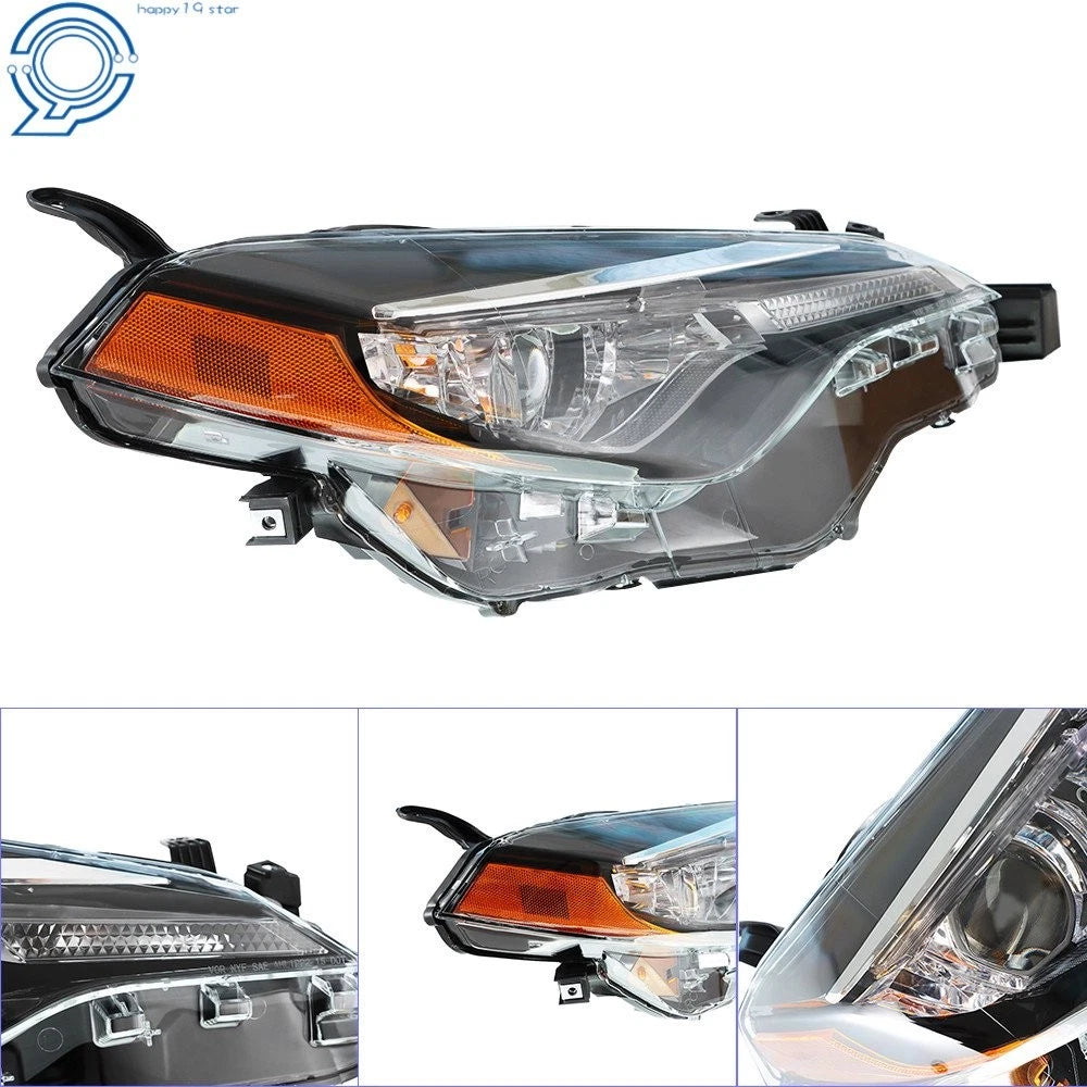 Right Side Halogen Headlight Assembly for Toyota Corolla (2017-2019)