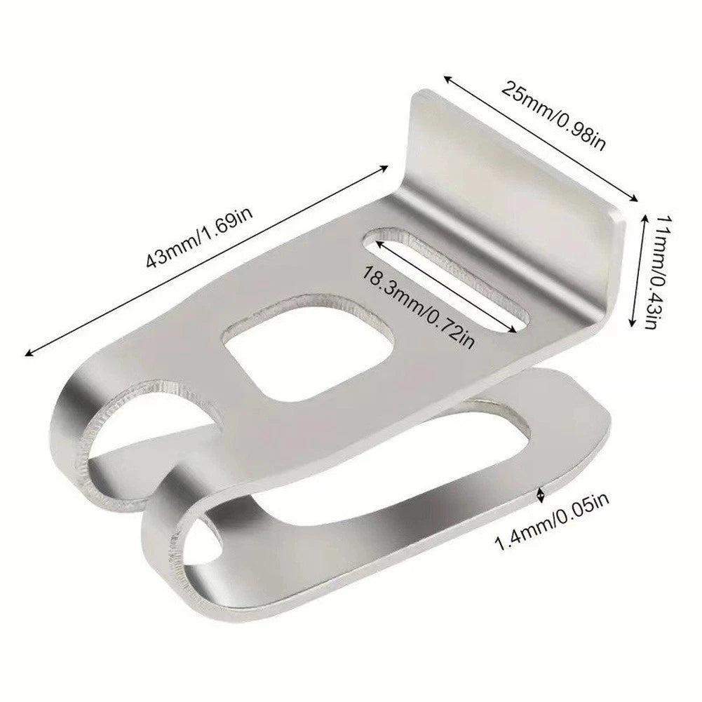 10 Pack Stainless Steel Tool Belt Hooks for Compatible Models (346449-3, 324705-1)