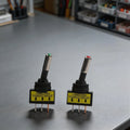 2X 12mm Toggle Switch SPST 3Pin LED On Off for Automotive (12V 20A)