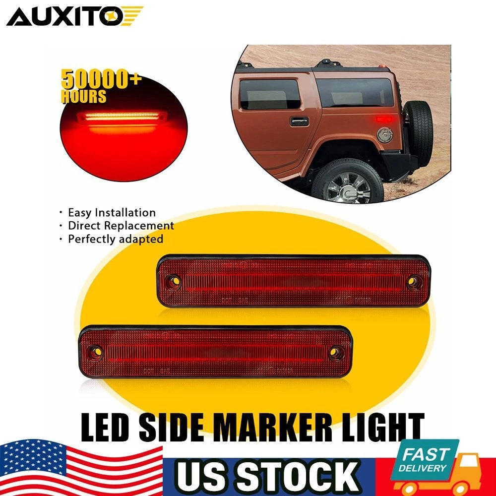 Pack of 2 LED Side Marker Lights for Hummer H2 (2003–2009) 15114677