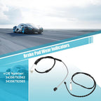 2X Brake Pad Wear Sensor 34356792562 for BMW X1 (2013–2015)