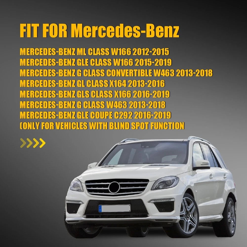 Heated Mirror Glass with Blind Spot for Mercedes W166 ML GLE (2012–2019)