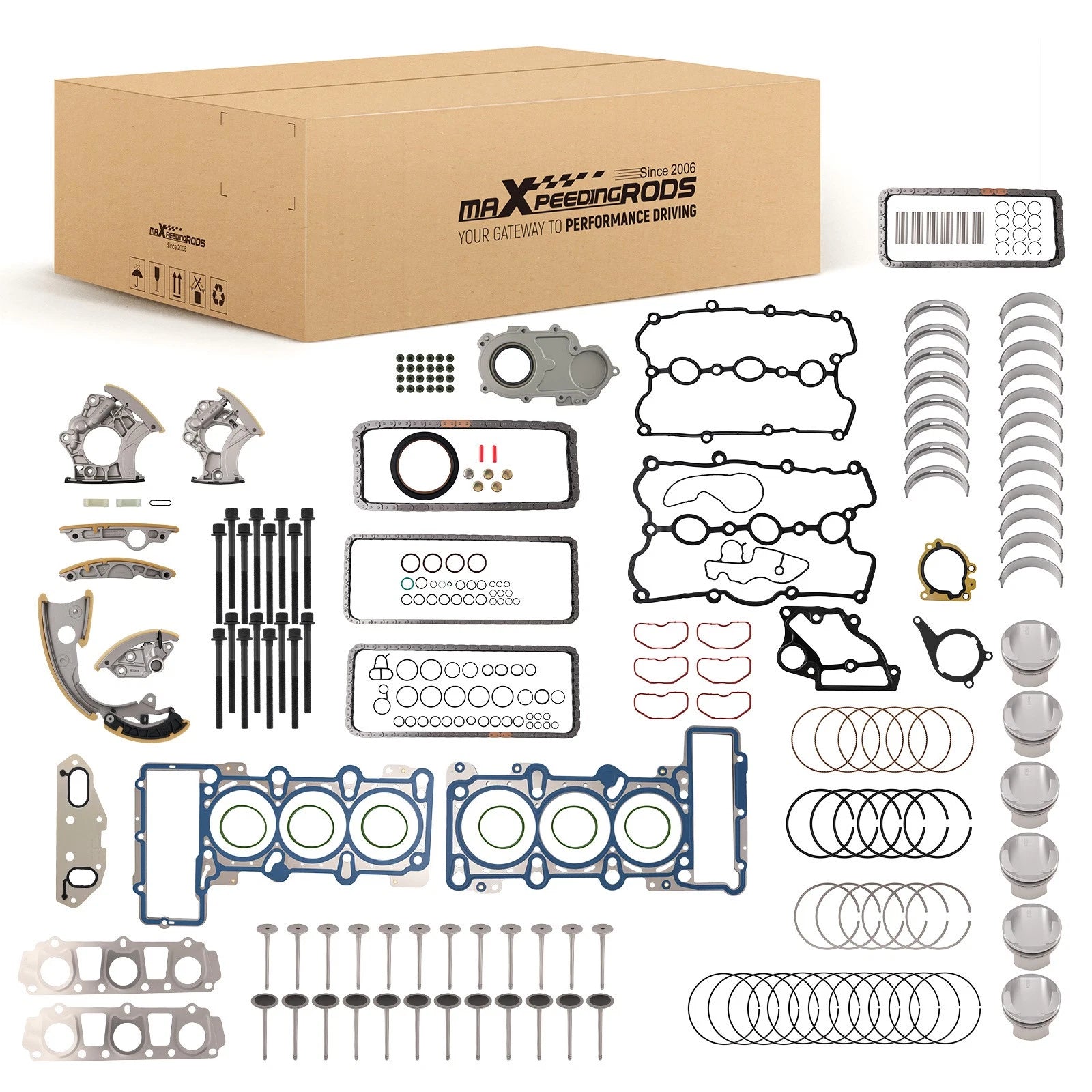 Engine Rebuild Kit with Pistons & Head Gaskets for Audi A4 A5 S4 S5 (2009–2017)