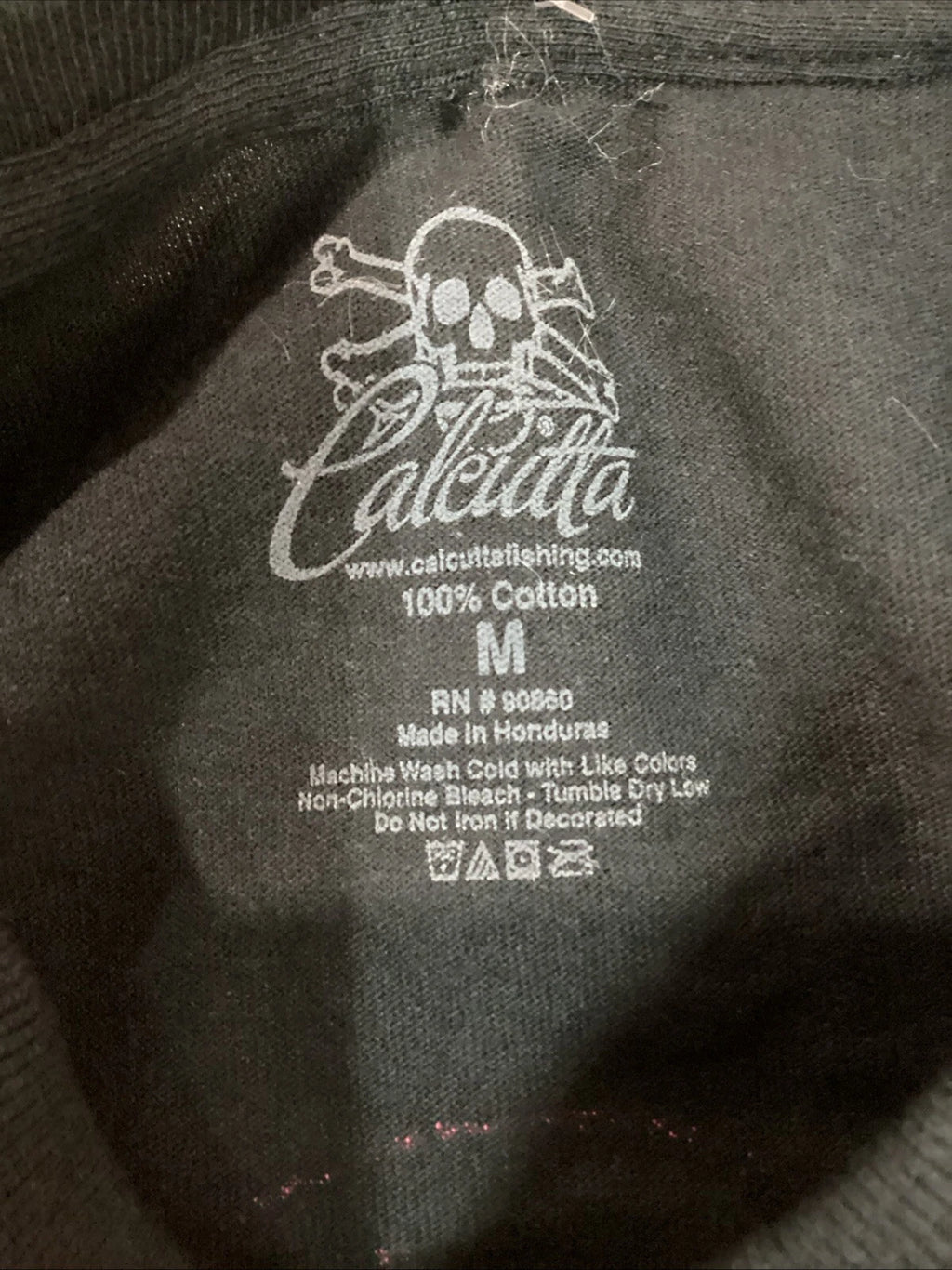 Ladies T-Shirt for Calcutta 4794-0058 (Black, Pink Logo, Medium)