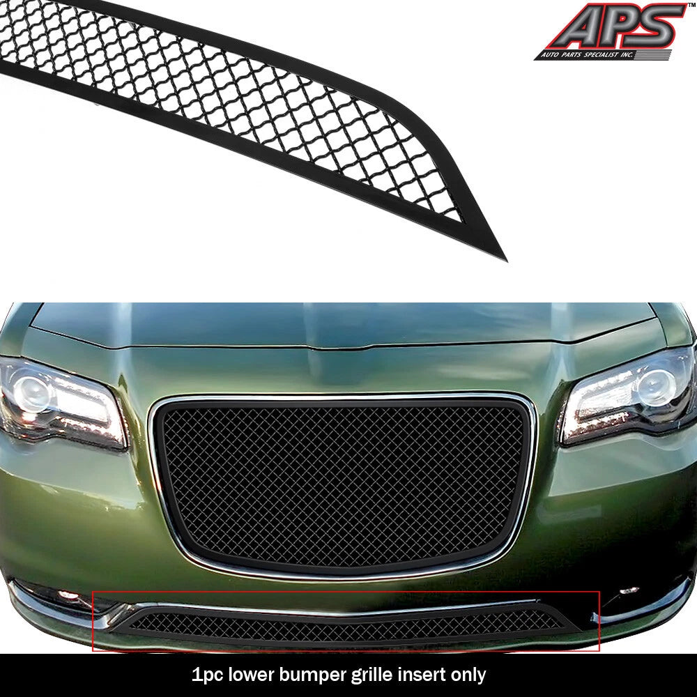 Stainless Black Mesh Grille for Chrysler 300C (2015-2023)