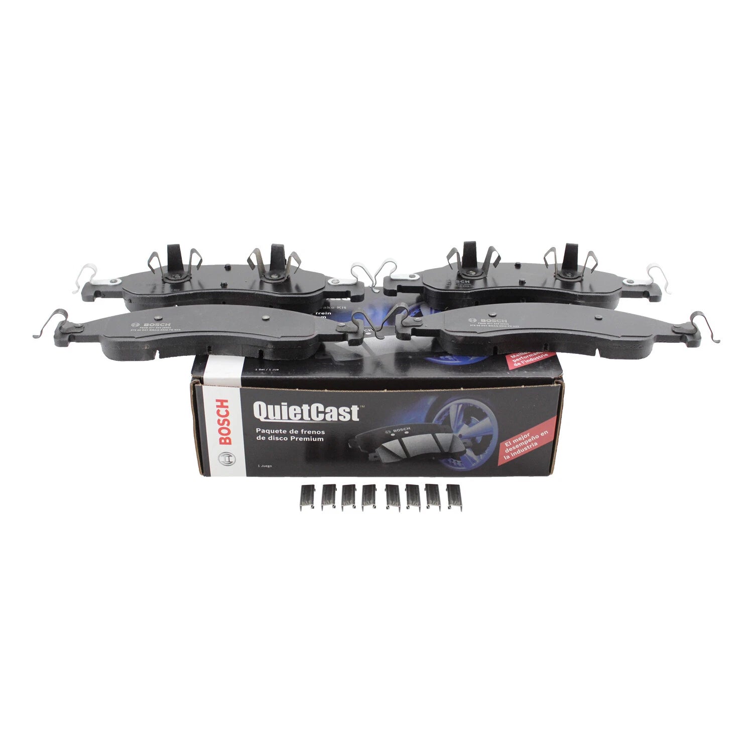 Set of 4 Bosch QuietCast Front Disc Brake Pads for Ford Expedition Lincoln Navigator (2003–2022)