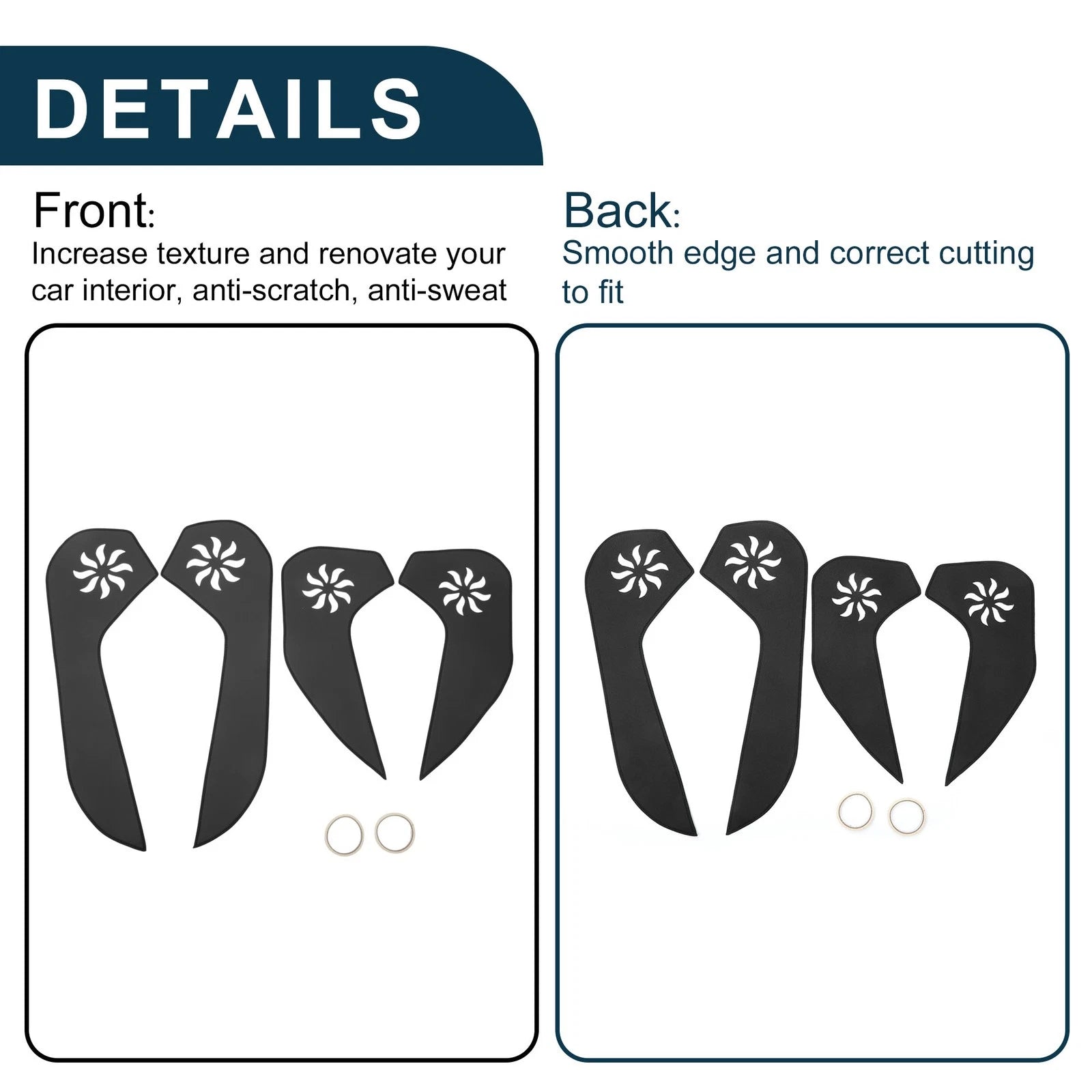 Set of 1 Car Door Anti Kick Pad Sticker Protector for Subaru Forester (2013–2016)