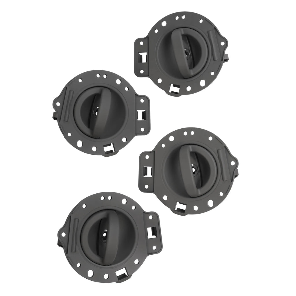 Set of 4 Inner Door Handles for Jeep Commander (2006-2010) Gray