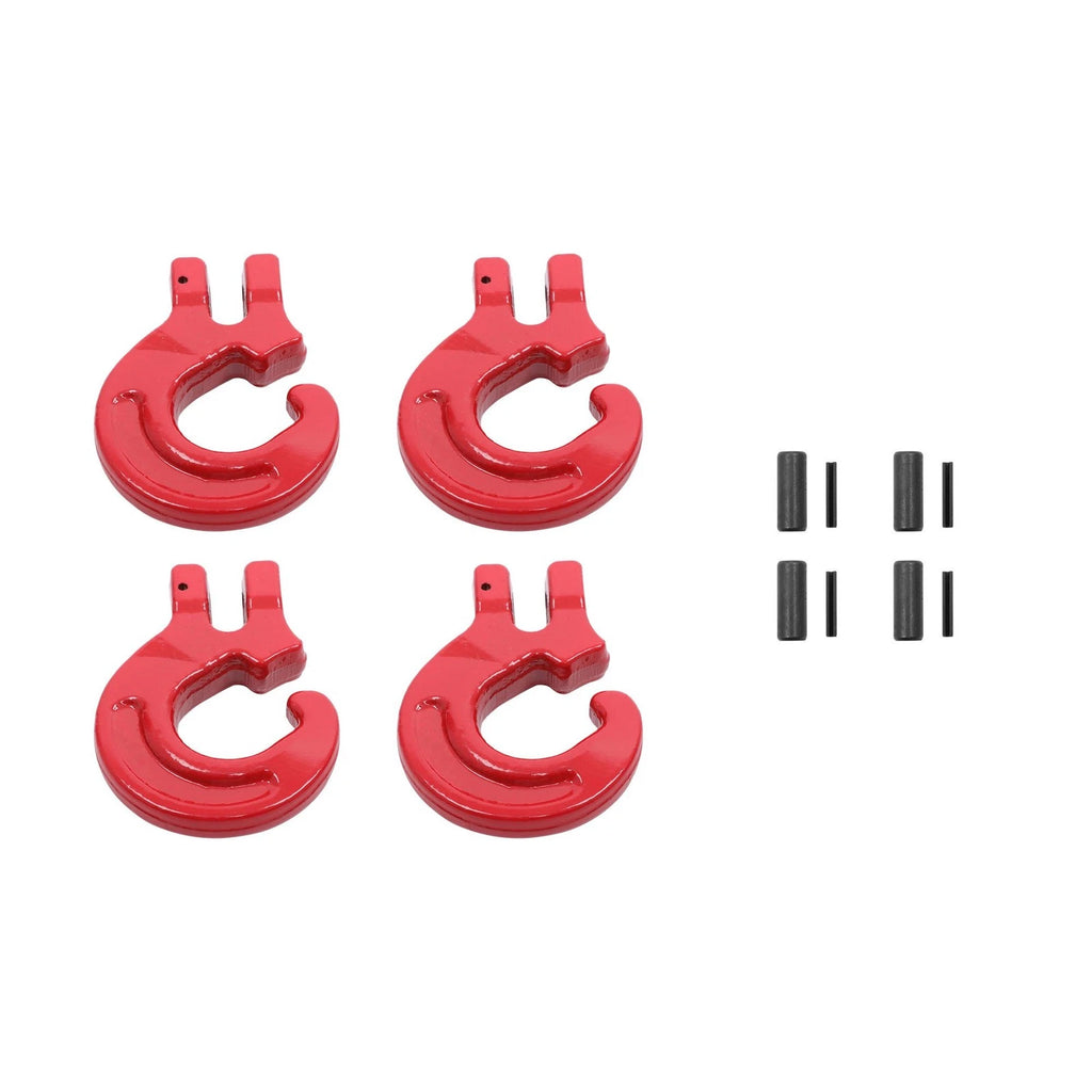 Pack of 4 G80 Logging Chain Choker Hooks for Heavy-Duty Use (4400 Lbs WLL)
