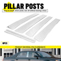 Set of 4 Stainless Steel Chrome Pillar Post Trim Covers for Cadillac Deville/DTS (2000–2011)