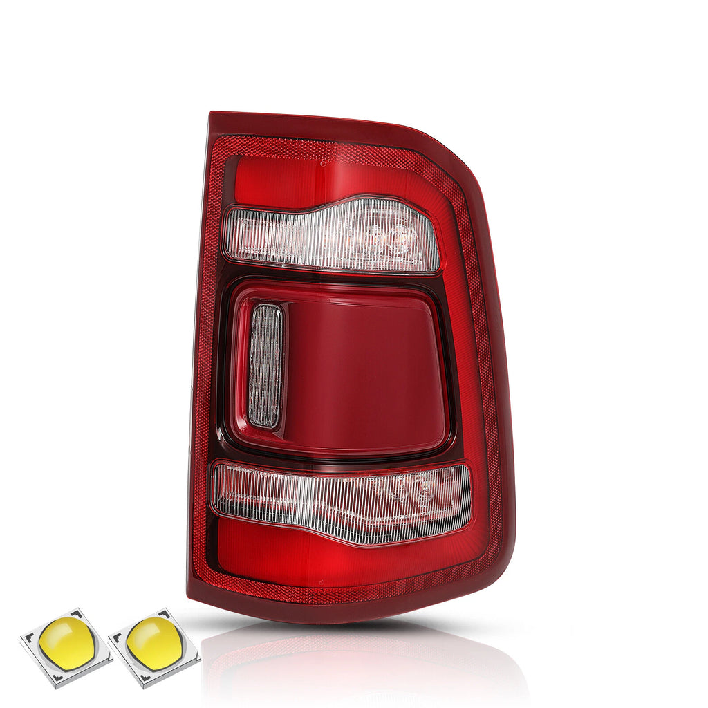 LED Tail Light Chrome Right Passenger for RAM 1500 (2019–2024) 55112990AD