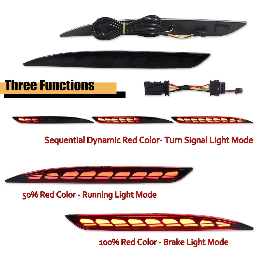 Smoked LED Tail Brake Signal Lights for Tesla Model Y (2021–2024)