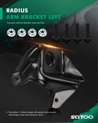 Left Radius Arm Bracket 523-018 E1TZ3B095B for Ford F150 Bronco (1980–1996)