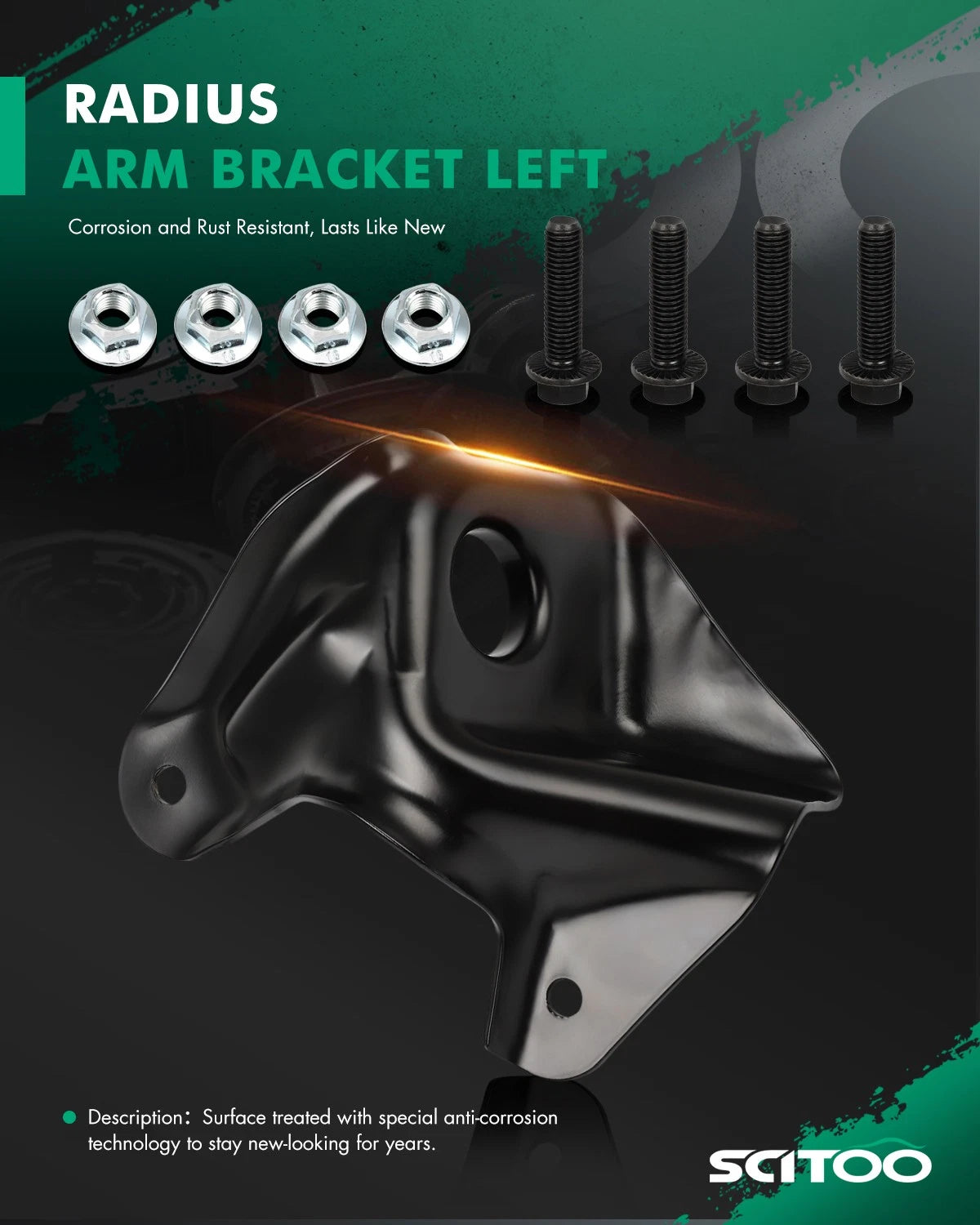 Left Radius Arm Bracket 523-018 E1TZ3B095B for Ford F150 Bronco (1980–1996)