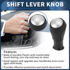 5 Speed Gear Shift Knob for Honda Accord (2003–2008) Black Silver Tone