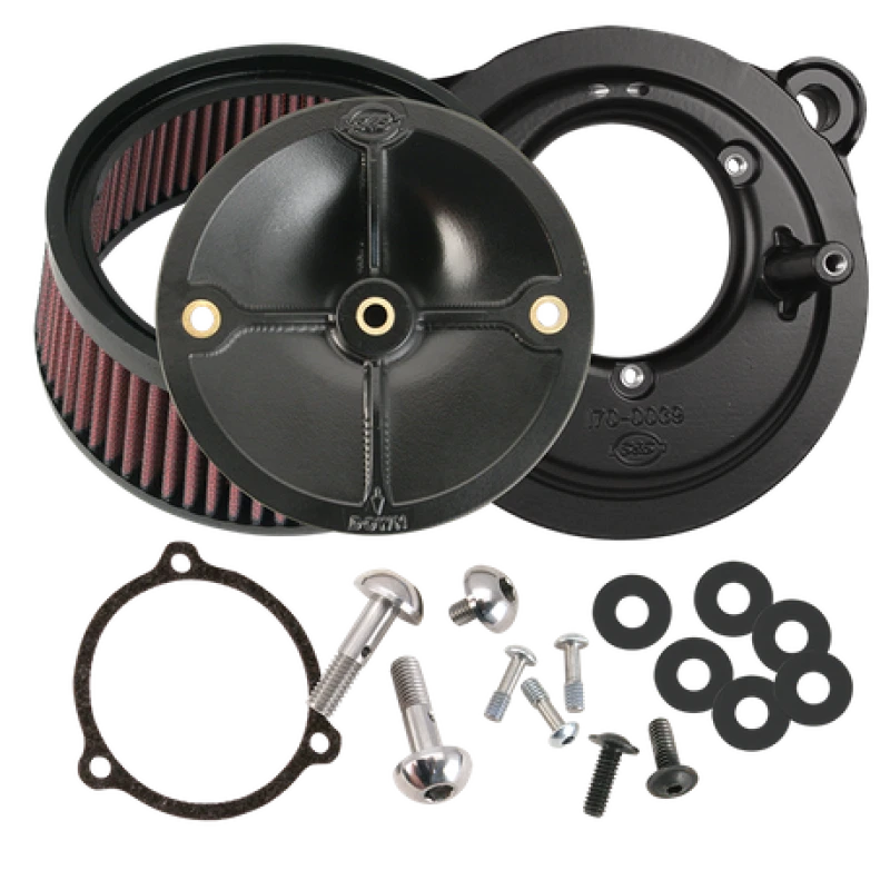 S&S Stealth Air Cleaner Kit for 2008+ Harley-Davidson BT (S&S 58mm)